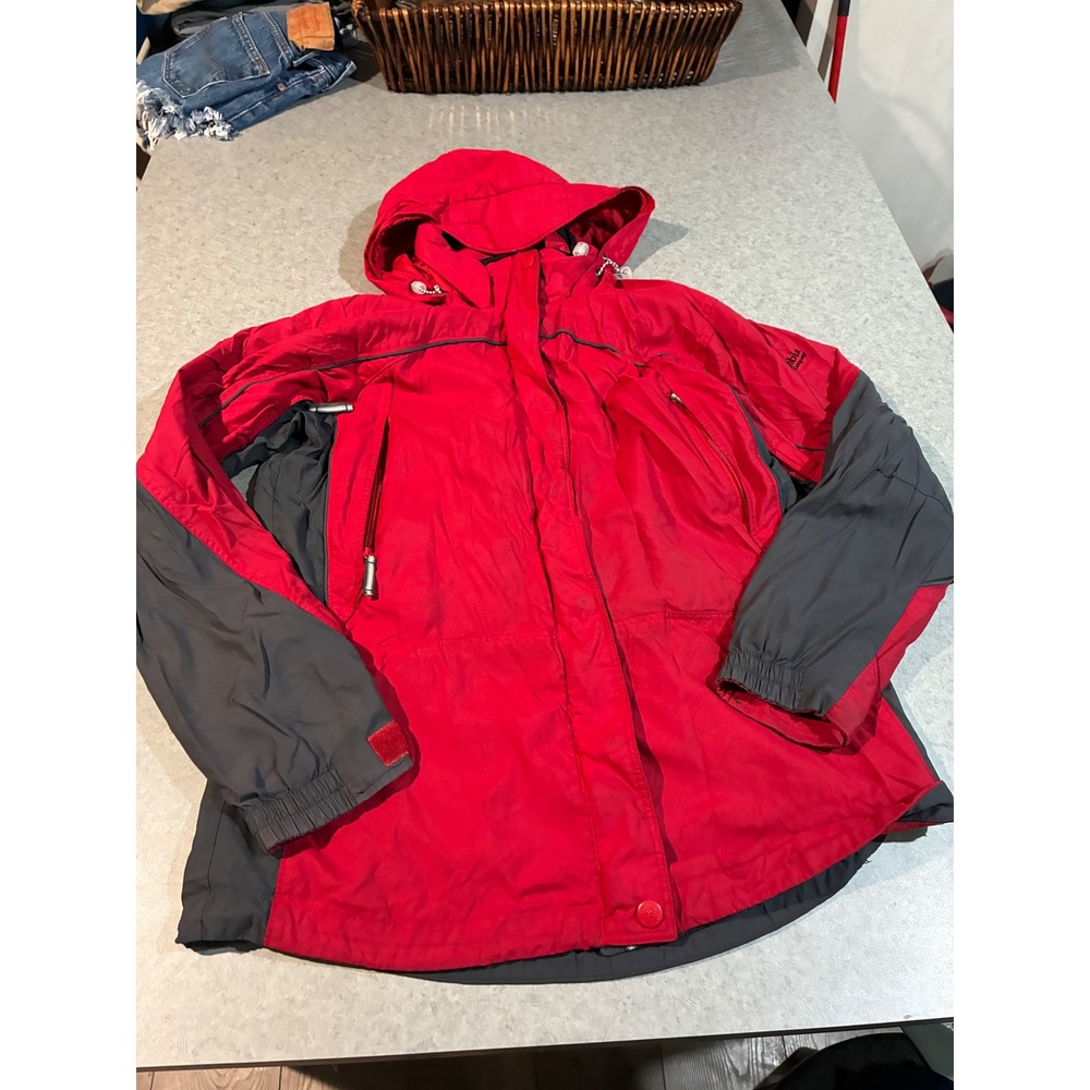 Vintage Columbia Hooded Jacket Woman's M Red